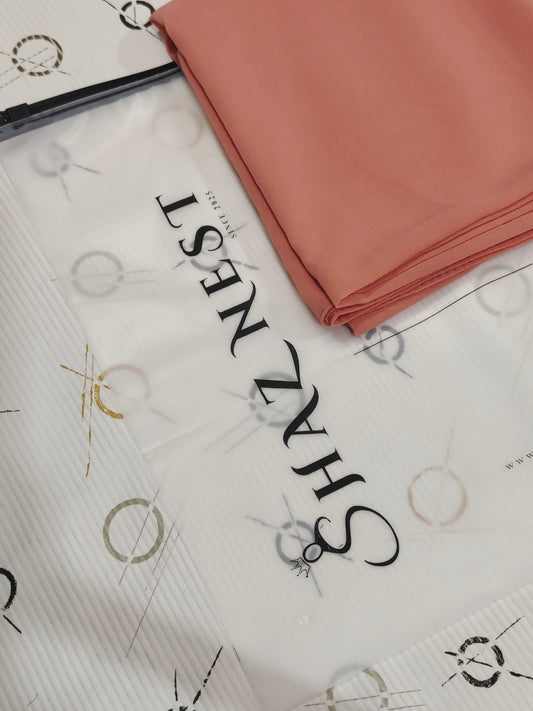 Premium Regular Heavy Chiffon ~ Peach Blush | Lightweight