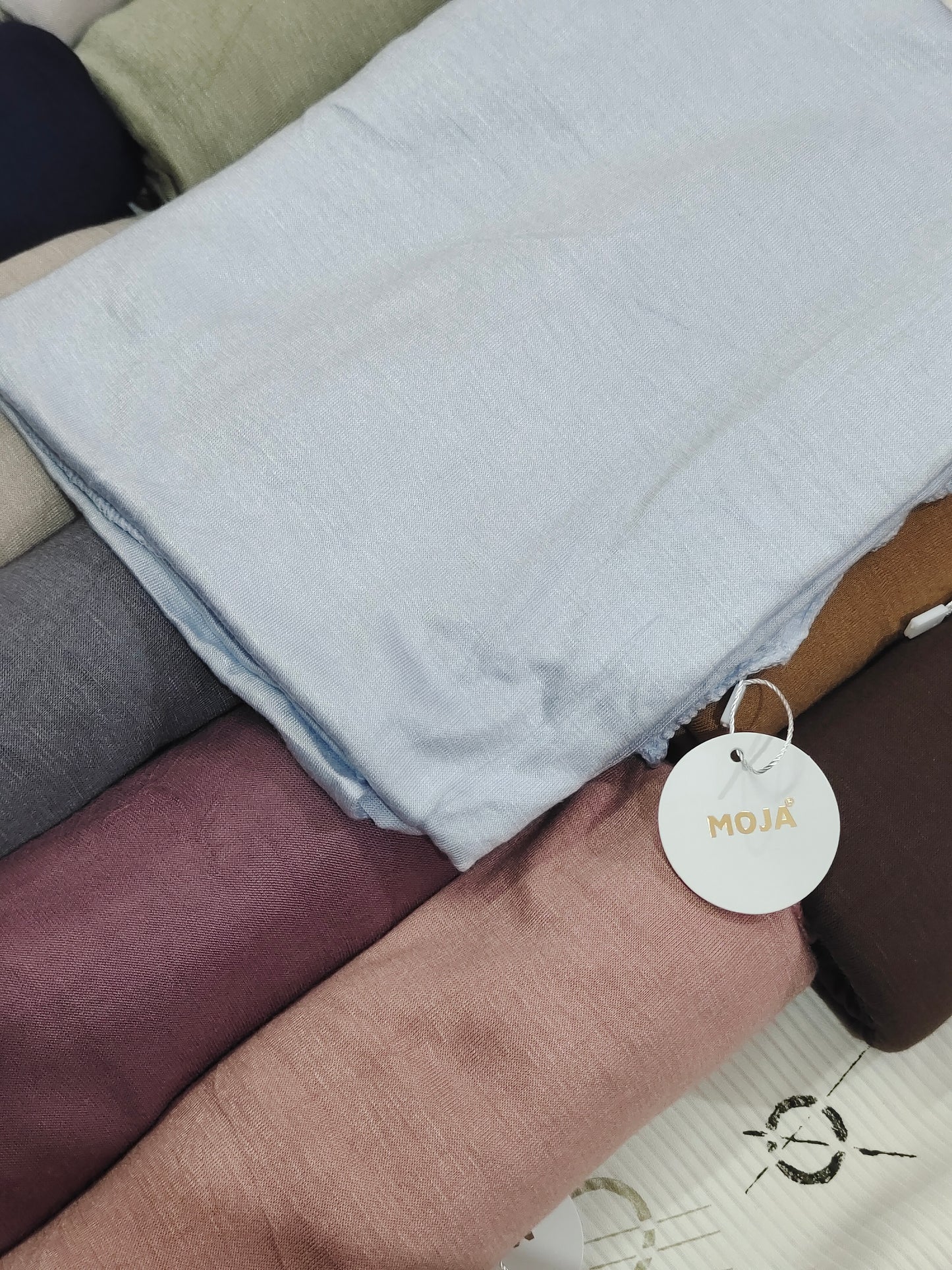 MOJA Turkey Jersey Hijab – Sky Mist Blue | 186 × 75 cm (1.86 m)