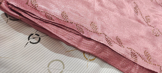 Concept Bubble Satin DMC Hijab ~Dusty Rose| Soft Satin with Elegant Fall