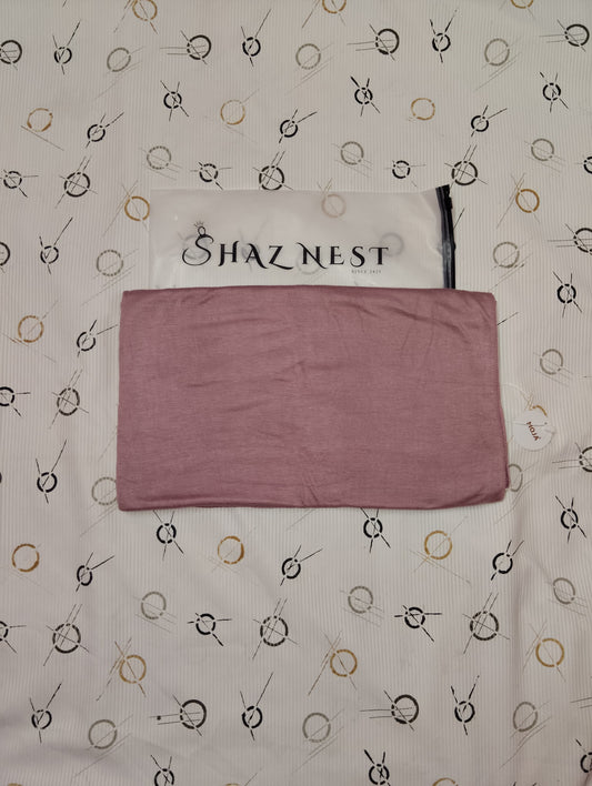 Moja Turkey Jersey Hijab – Soft Blush Pink | 186 × 75 cm (1.86 m)