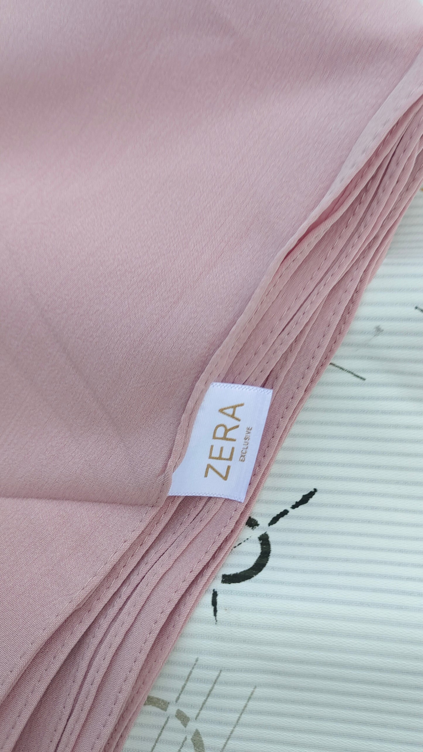 Zera Stretch Cotton Hijab – Blush Pink (2m)