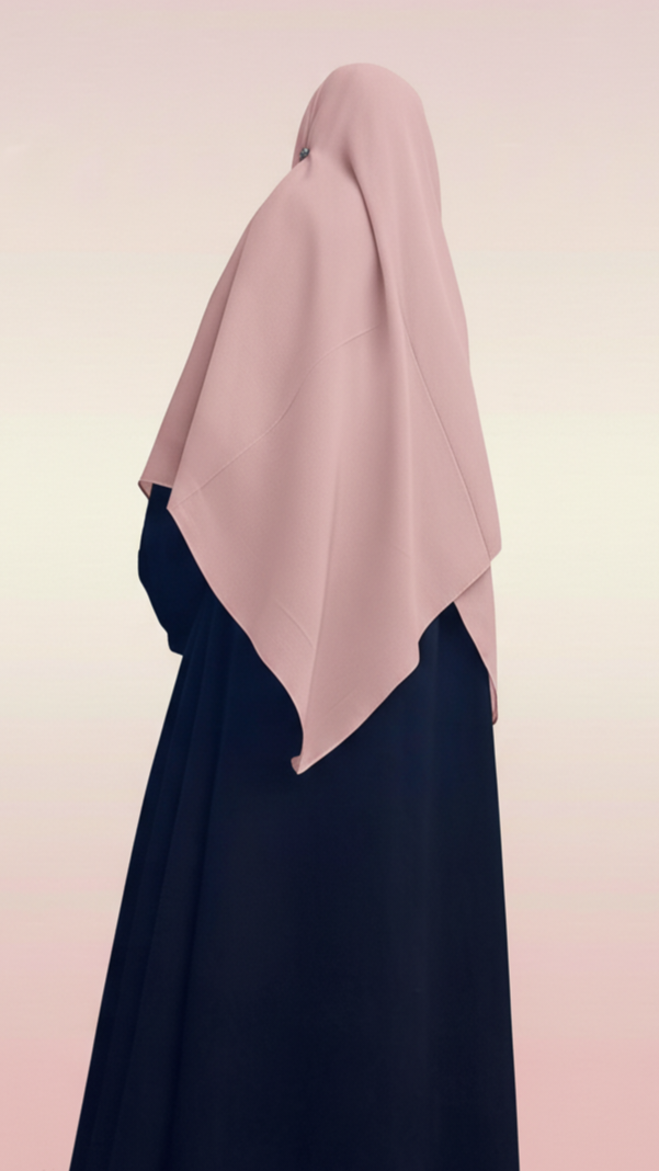 Zera Stretch Cotton Hijab – Blush Pink (2m)