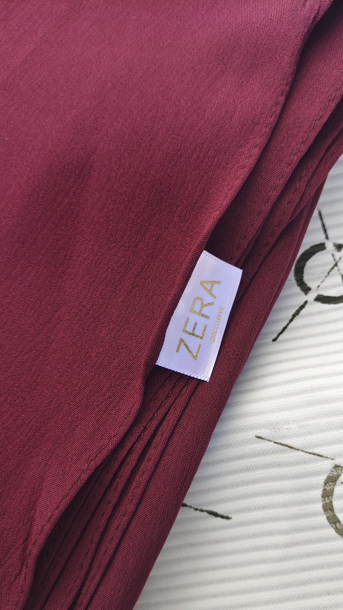 Zera Stretch Cotton Hijab – Plum Purple (2m)