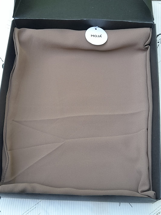Moja Georgette/Chiffon Hijab – Espresso| Lightweight, Flowing & Elegant