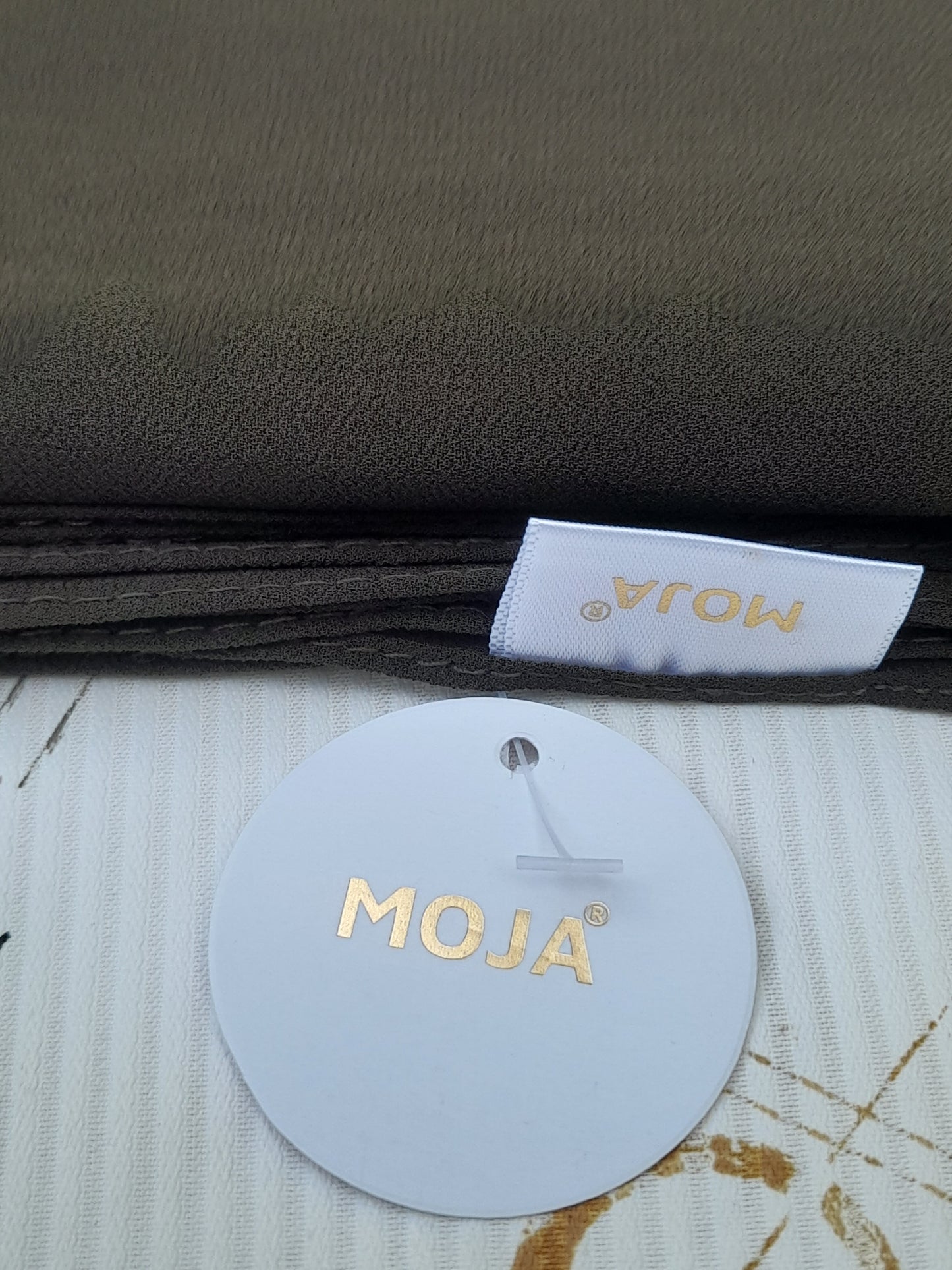 Moja Georgette/Chiffon Hijab – Olive Green | Lightweight, Flowing & Elegant