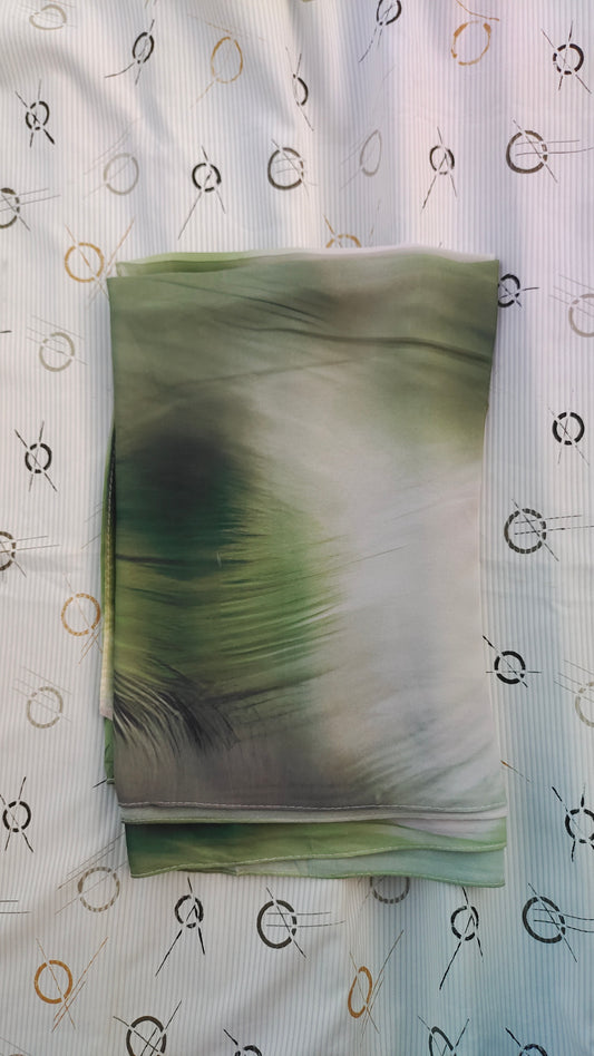 Forest Haze – Malaysian Printed Heavy Chiffon Hijab (2m)