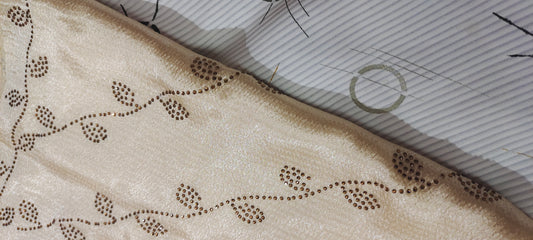 Concept Bubble Satin DMC Hijab ~Ivory Cream | Soft Satin with Elegant Fall