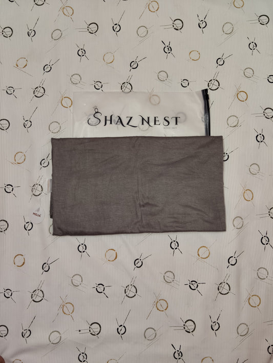 Moja Turkey Jersey Hijab – Smoky Taupe Grey | Soft Stretch Premium Hijab