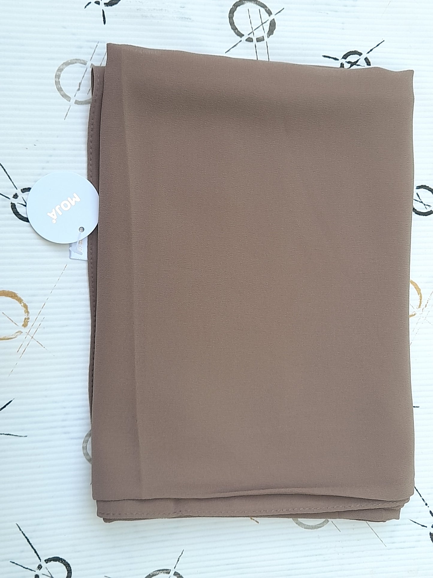 Moja Georgette/Chiffon Hijab – Espresso| Lightweight, Flowing & Elegant