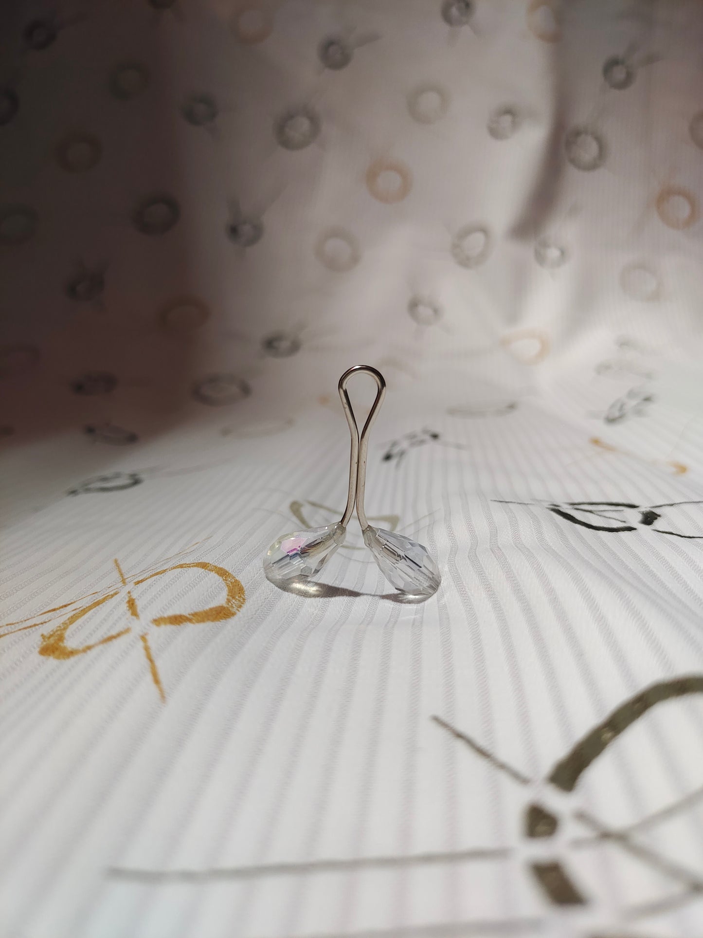 Clear Ice Drop Pin | Premium Flat-Head Loop Pins