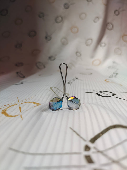 Crystal Clear Drop Pin  | Premium Dome-Head Loop Pins