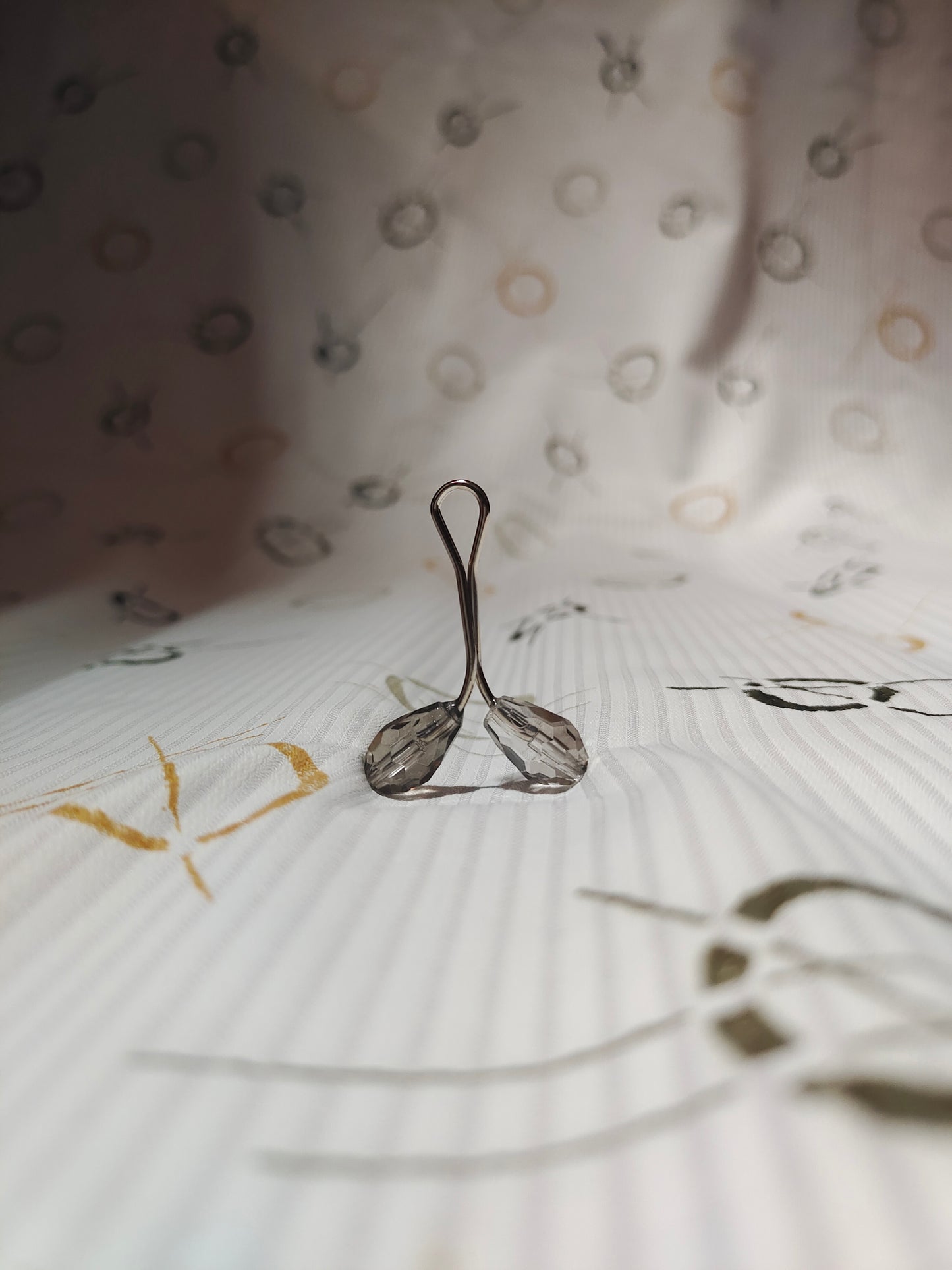 Smokey Grey Drop Pin | Premium Flat-Head Loop Pins