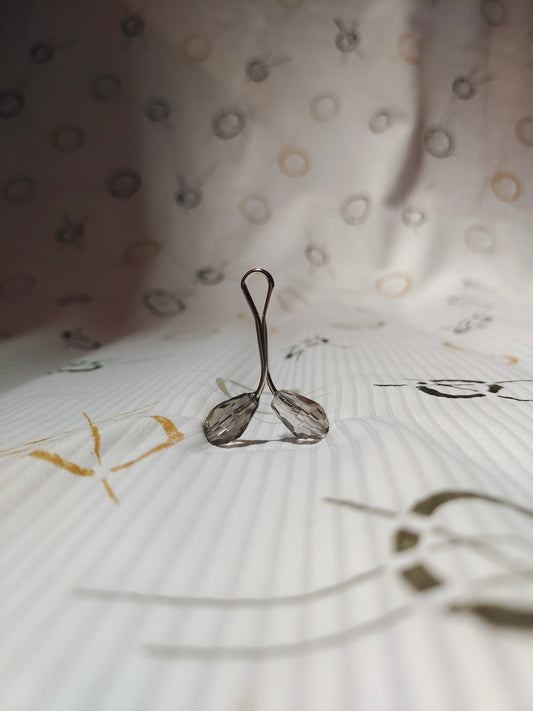 Smokey Grey Drop Pin | Premium Flat-Head Loop Pins