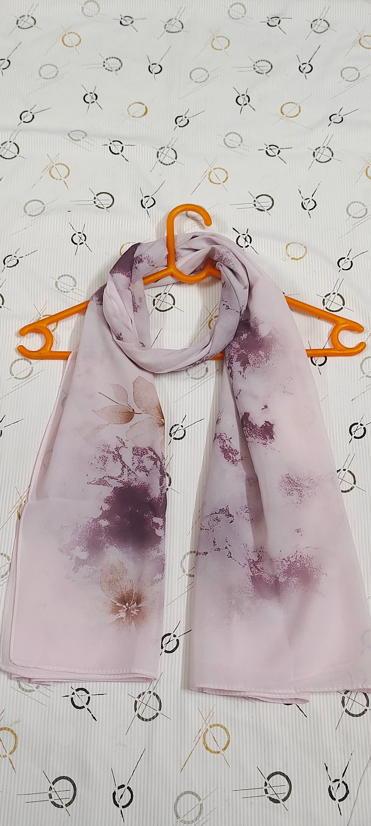 Heavy Chiffon Pashmina – Lilac Plum Wash