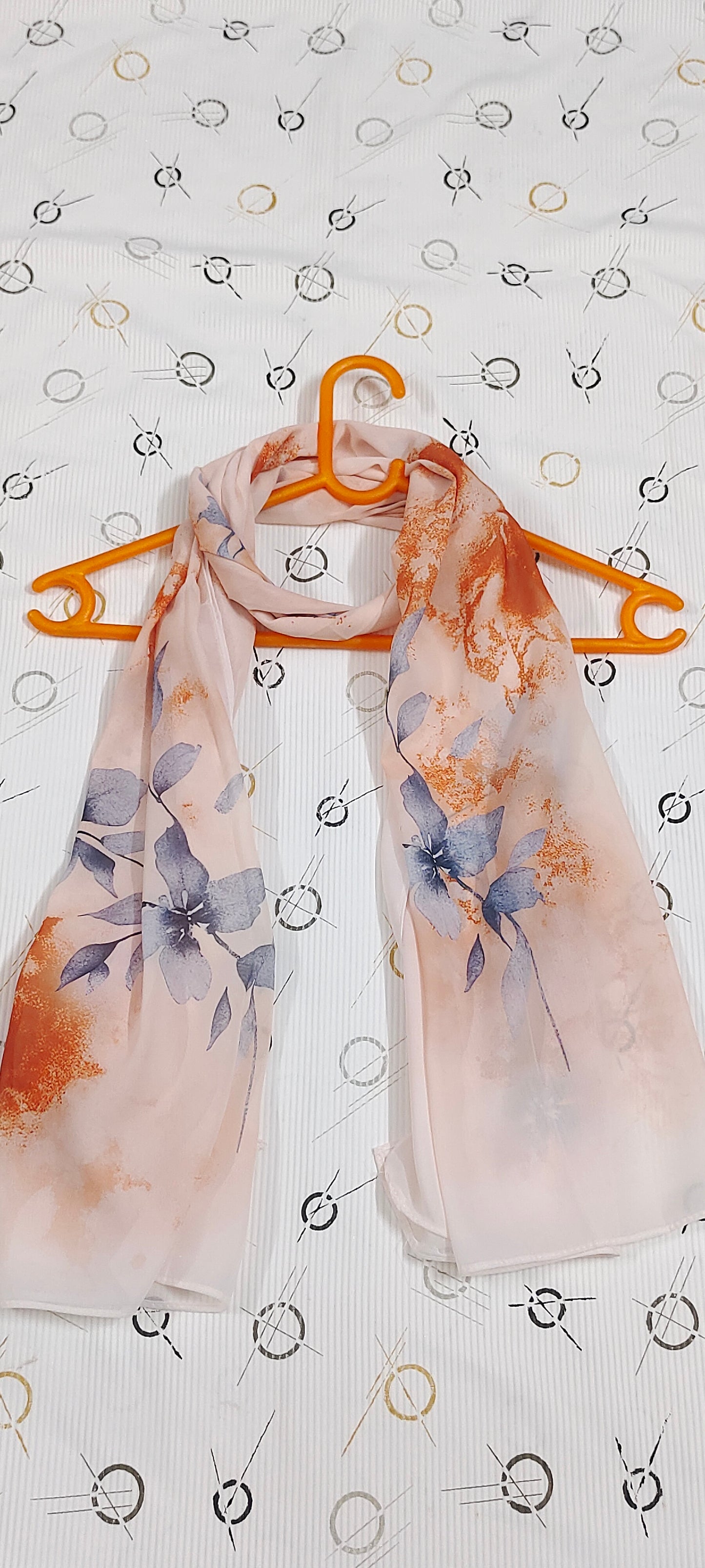 Heavy Chiffon Pashmina – Peach Amber Mist