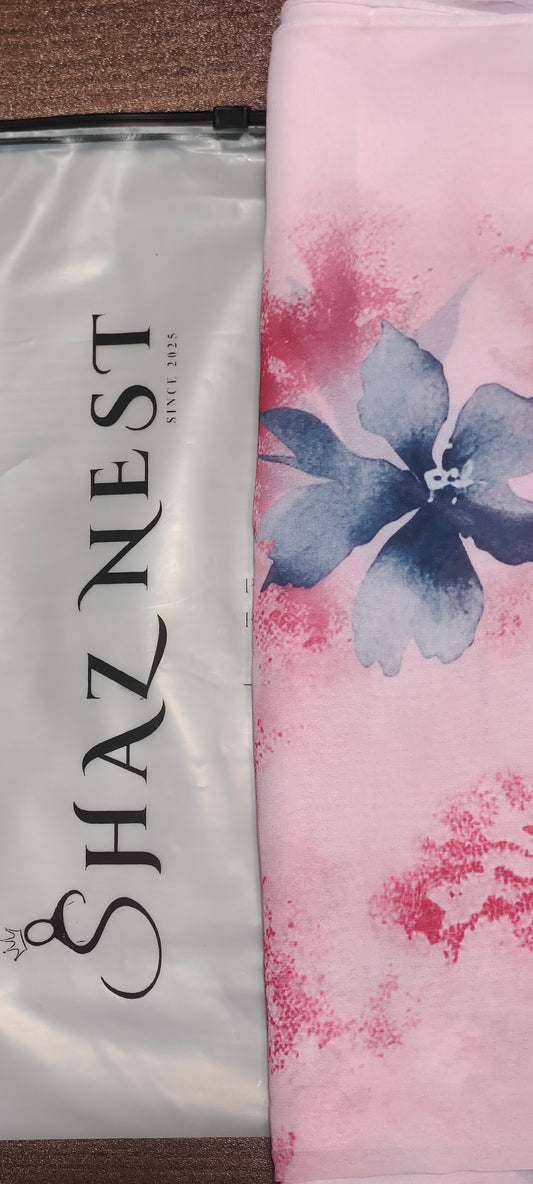 Heavy Chiffon Pashmina – Dusty Pink Orchid