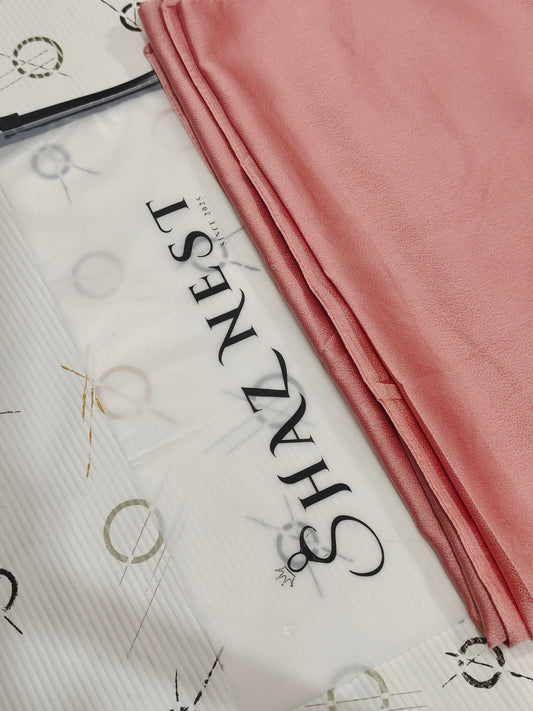 🛍️ Bubble Satin Hijab – Soft Blush Nude | Soft Gloss Elegant Drape (Regular Size)