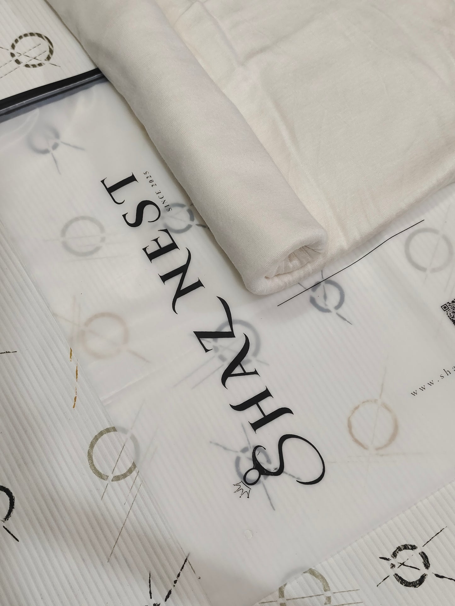 MOJA Turkey Jersey Hijab – Ivory Cream | 186 × 75 cm (1.86 m)