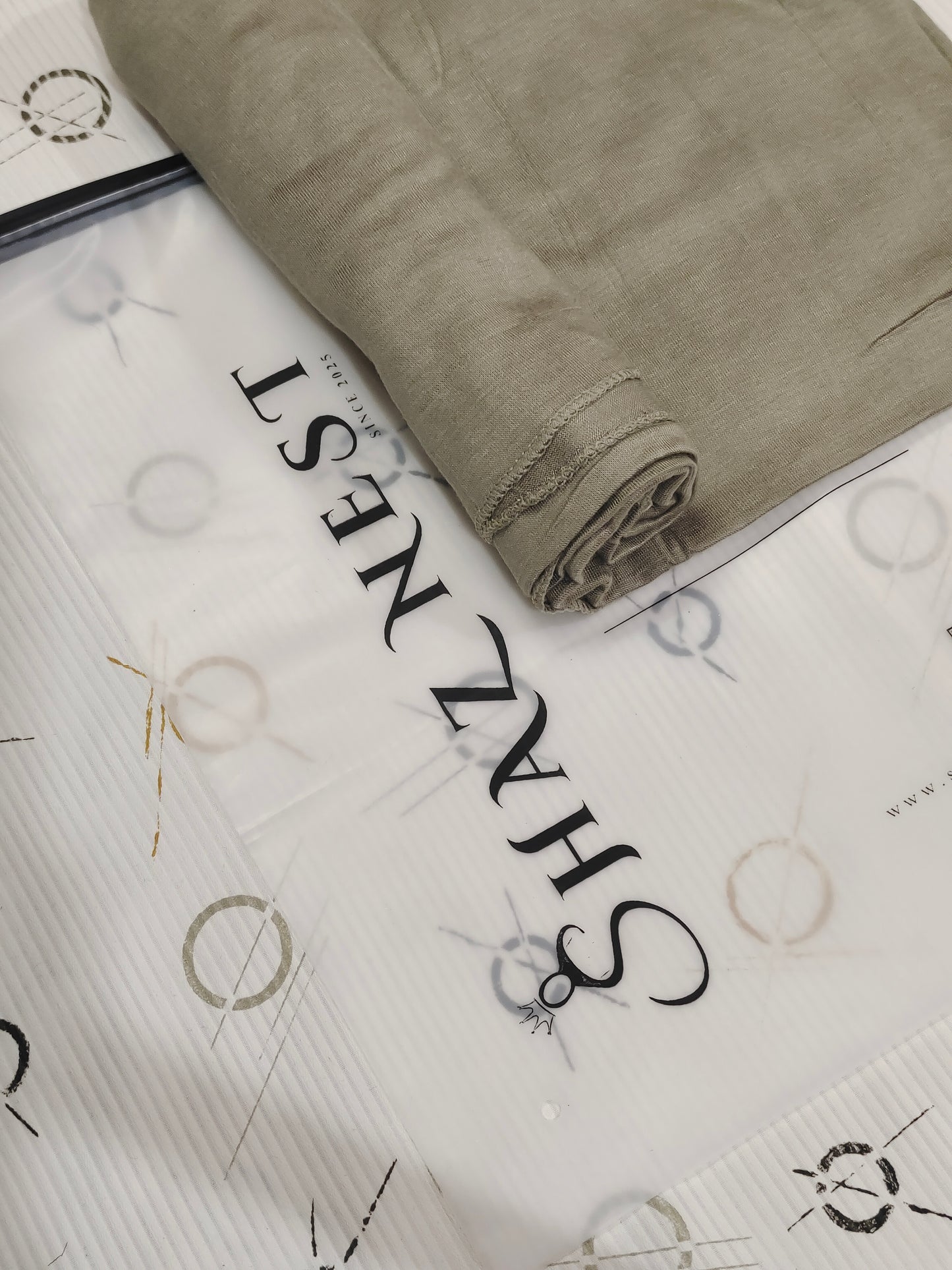 MOJA Turkey Jersey Hijab – Sage Green | 186 × 75 cm (1.86 m)