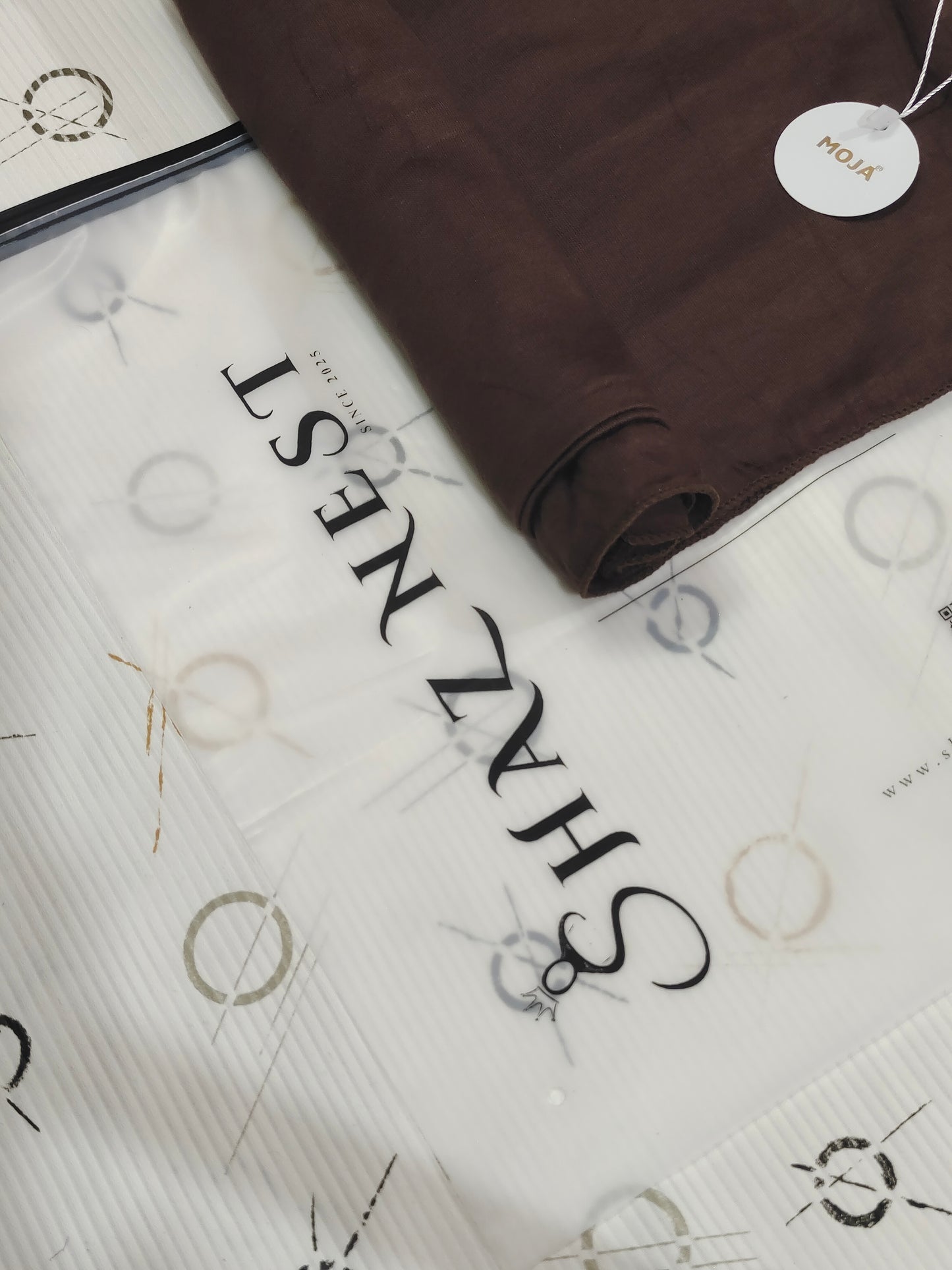 MOJA Turkey Jersey Hijab – Cocoa Mocha | 186 × 75 cm (1.86 m)