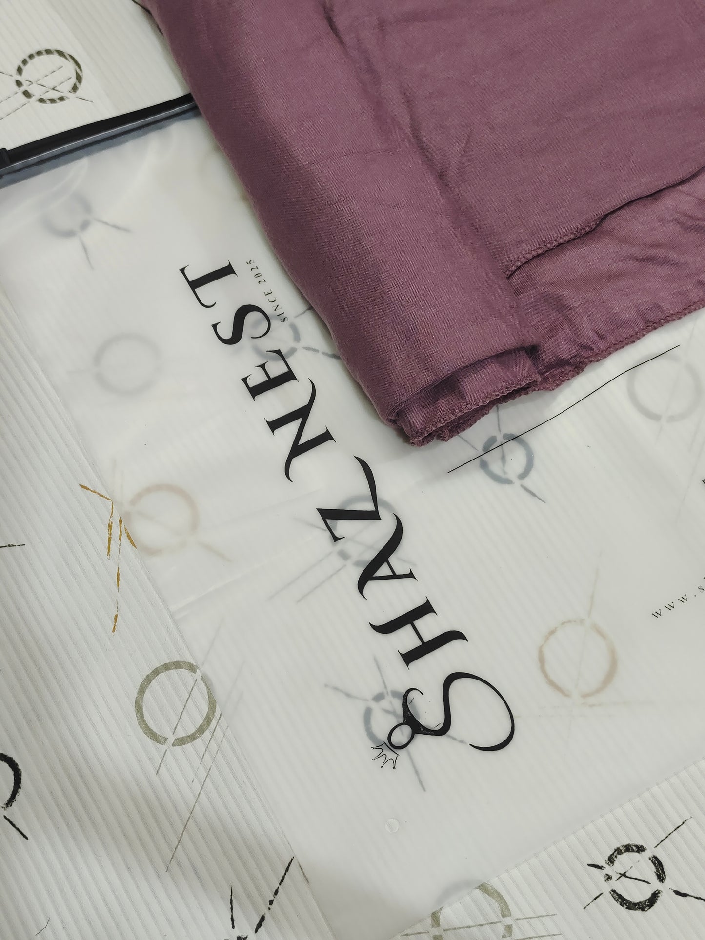 MOJA Turkey Jersey Hijab – Mauve Blush | 186 × 75 cm (1.86 m)