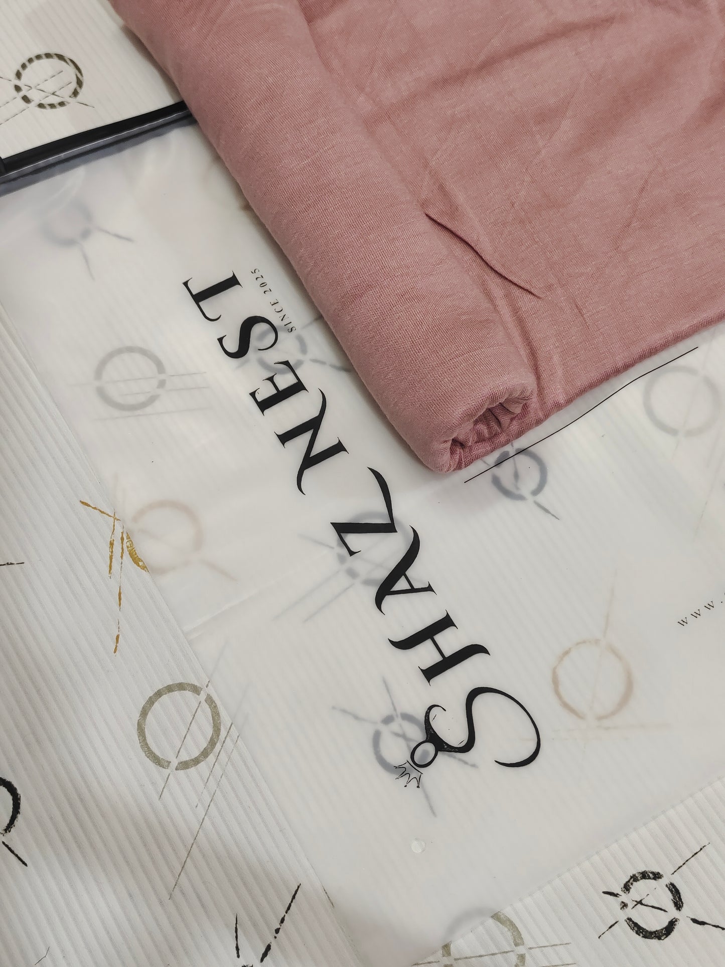 MOJA Turkey Jersey Hijab – Dusty Rose | 186 × 75 cm (1.86 m)