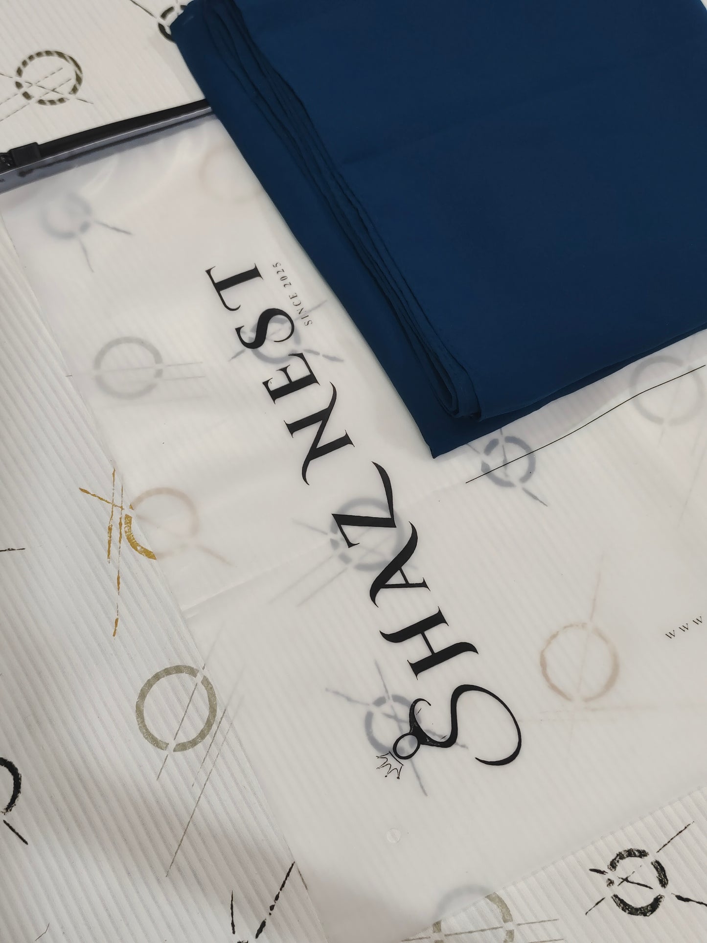 Premium Regular Heavy Chiffon ~ Deep Muted Navy | Lightweight