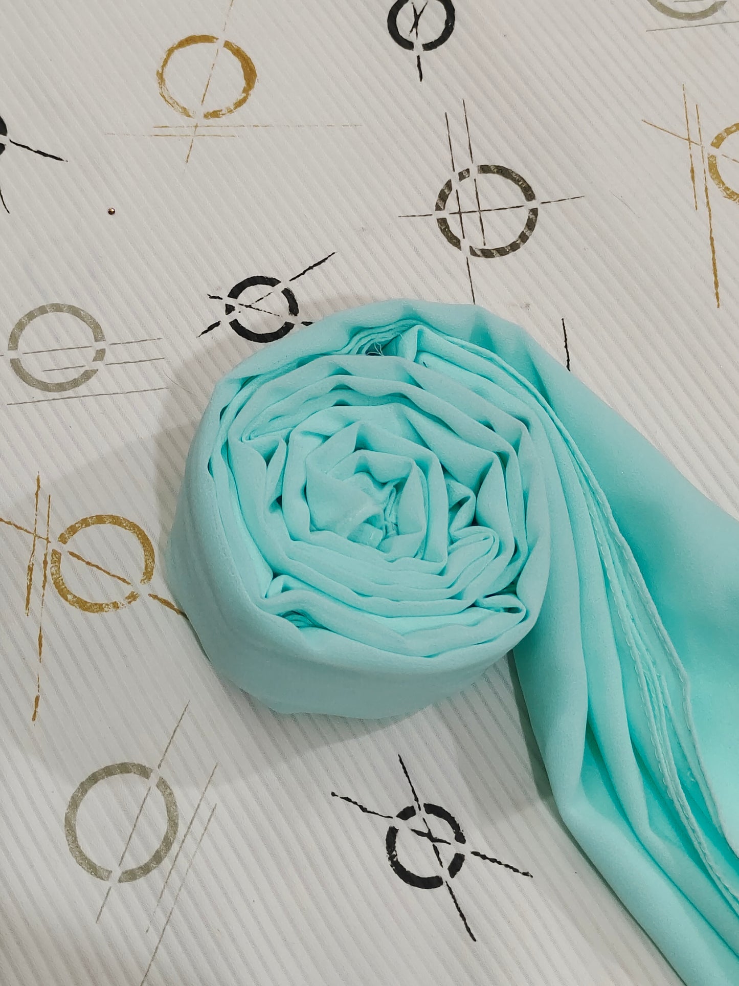 Premium Regular Heavy Chiffon ~ Mint Aqua | Lightweight