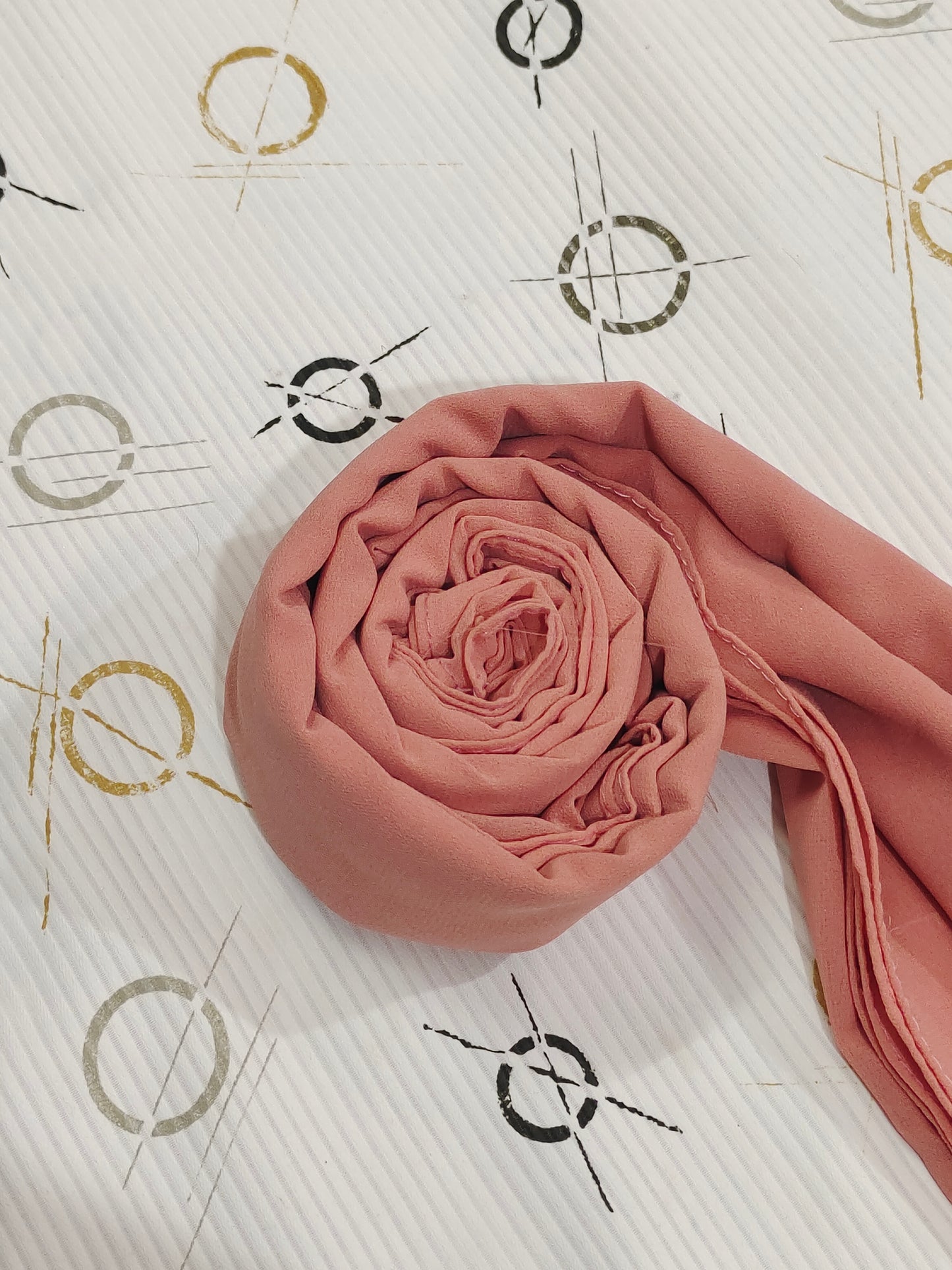 Premium Regular Heavy Chiffon ~ Peach Blush  | Lightweight