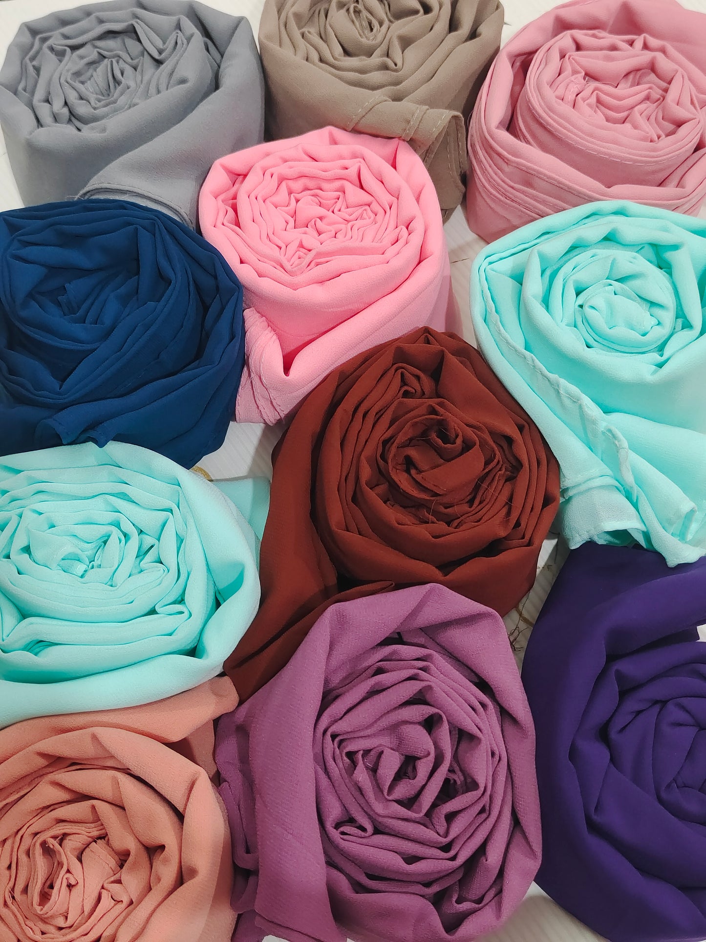 Premium Regular Heavy Chiffon ~ Blush Petal Pink | Lightweight