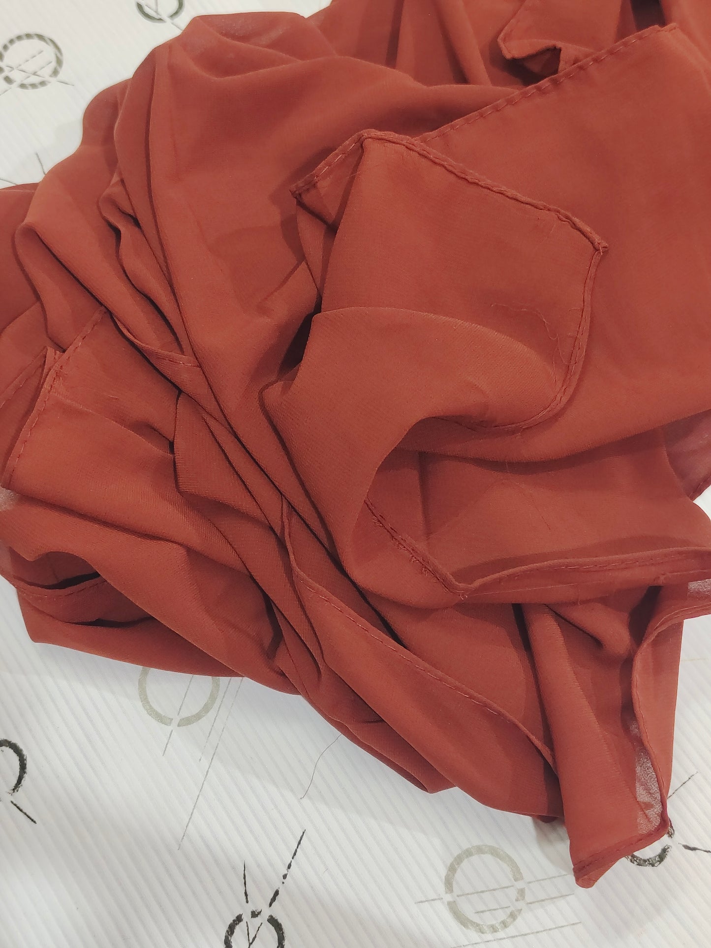 Premium Regular Heavy Chiffon ~ Dark Cocoa Brown | Lightweight