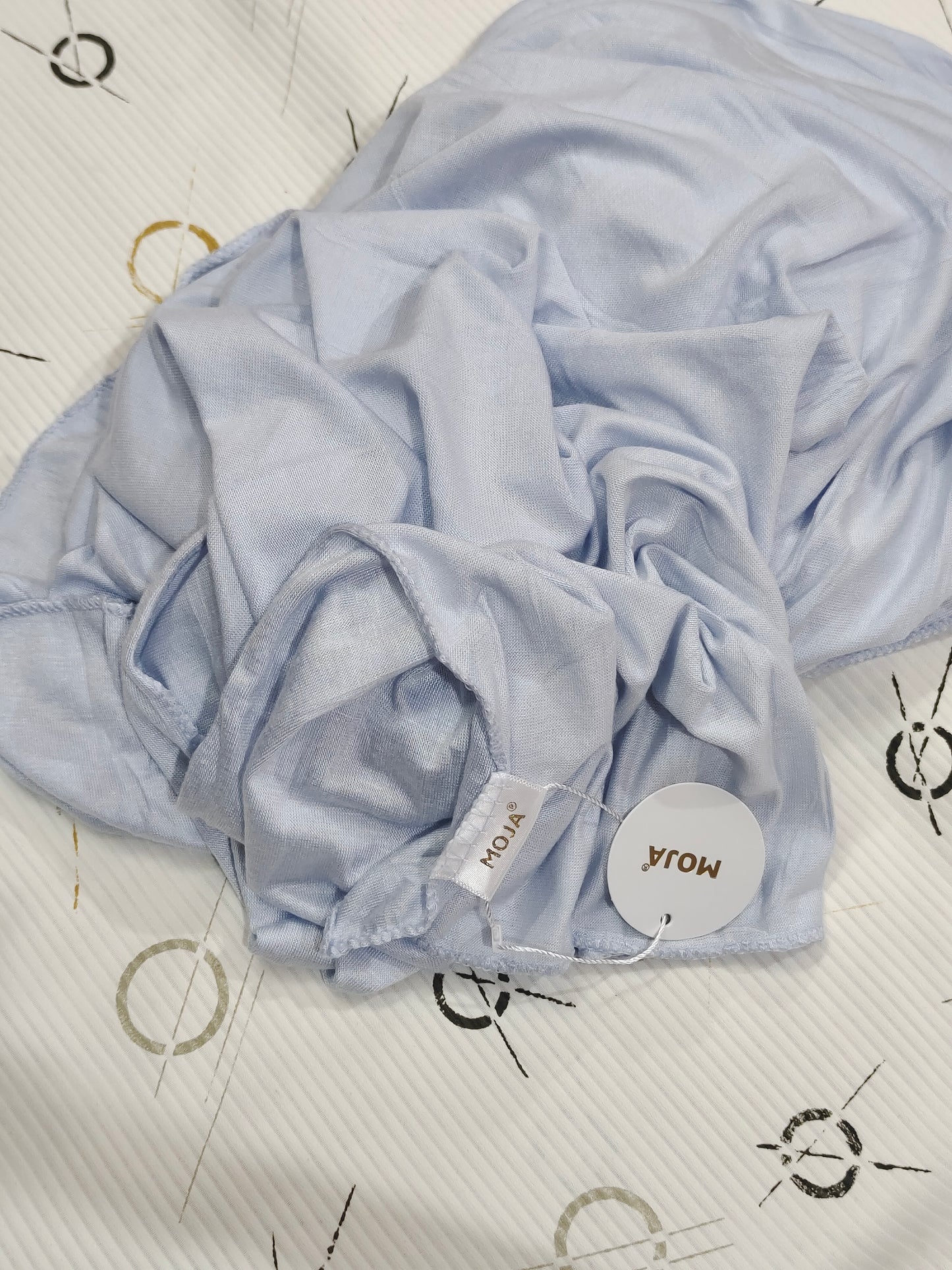 MOJA Turkey Jersey Hijab – Sky Mist Blue | 186 × 75 cm (1.86 m)