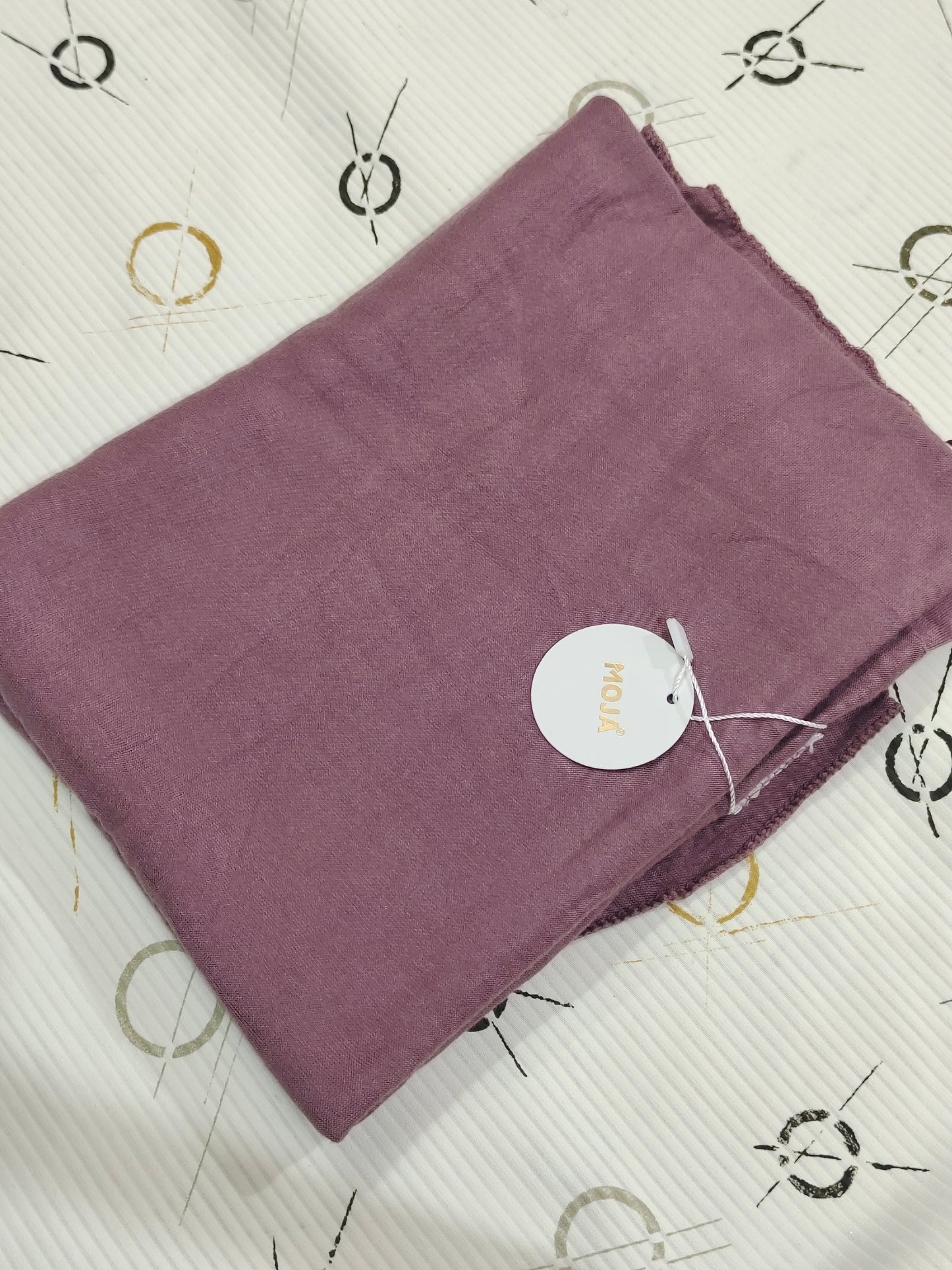 MOJA Turkey Jersey Hijab – Mauve Blush | 186 × 75 cm (1.86 m)