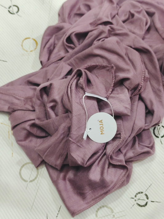 MOJA Turkey Jersey Hijab – Mauve Blush | 186 × 75 cm (1.86 m)