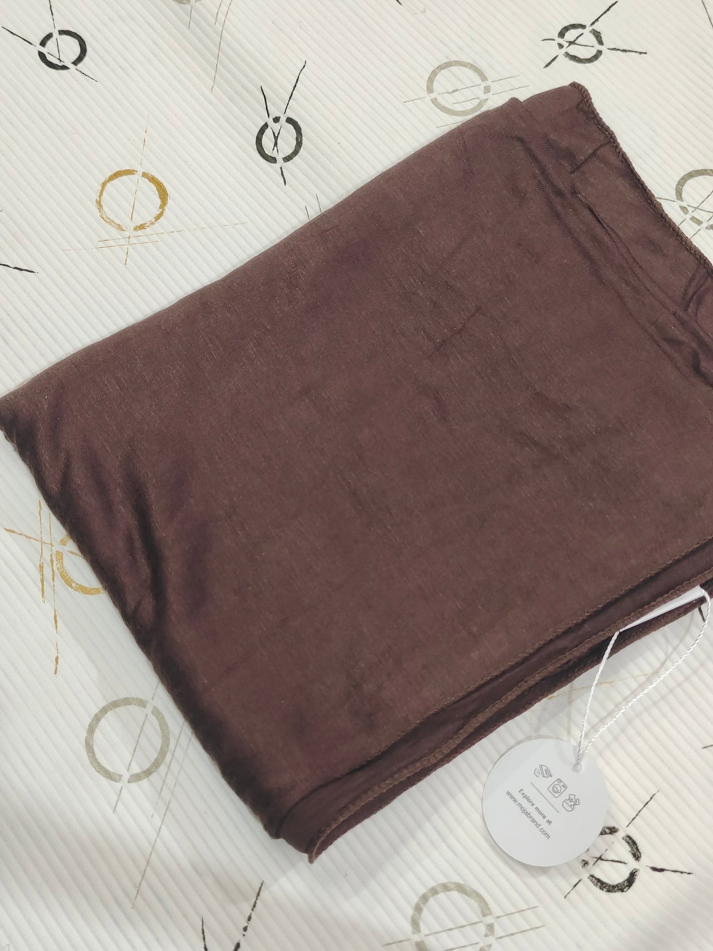 MOJA Turkey Jersey Hijab – Cocoa Mocha | 186 × 75 cm (1.86 m)