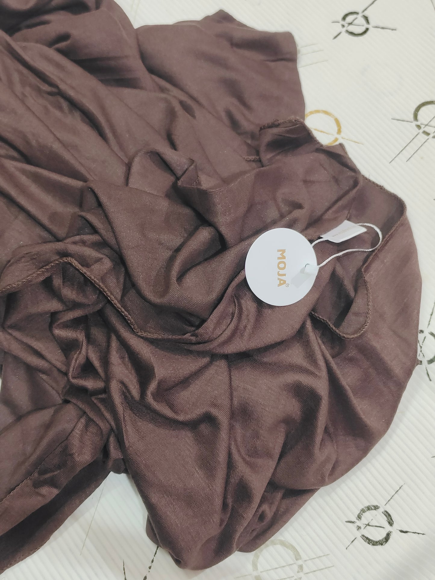 MOJA Turkey Jersey Hijab – Cocoa Mocha | 186 × 75 cm (1.86 m)
