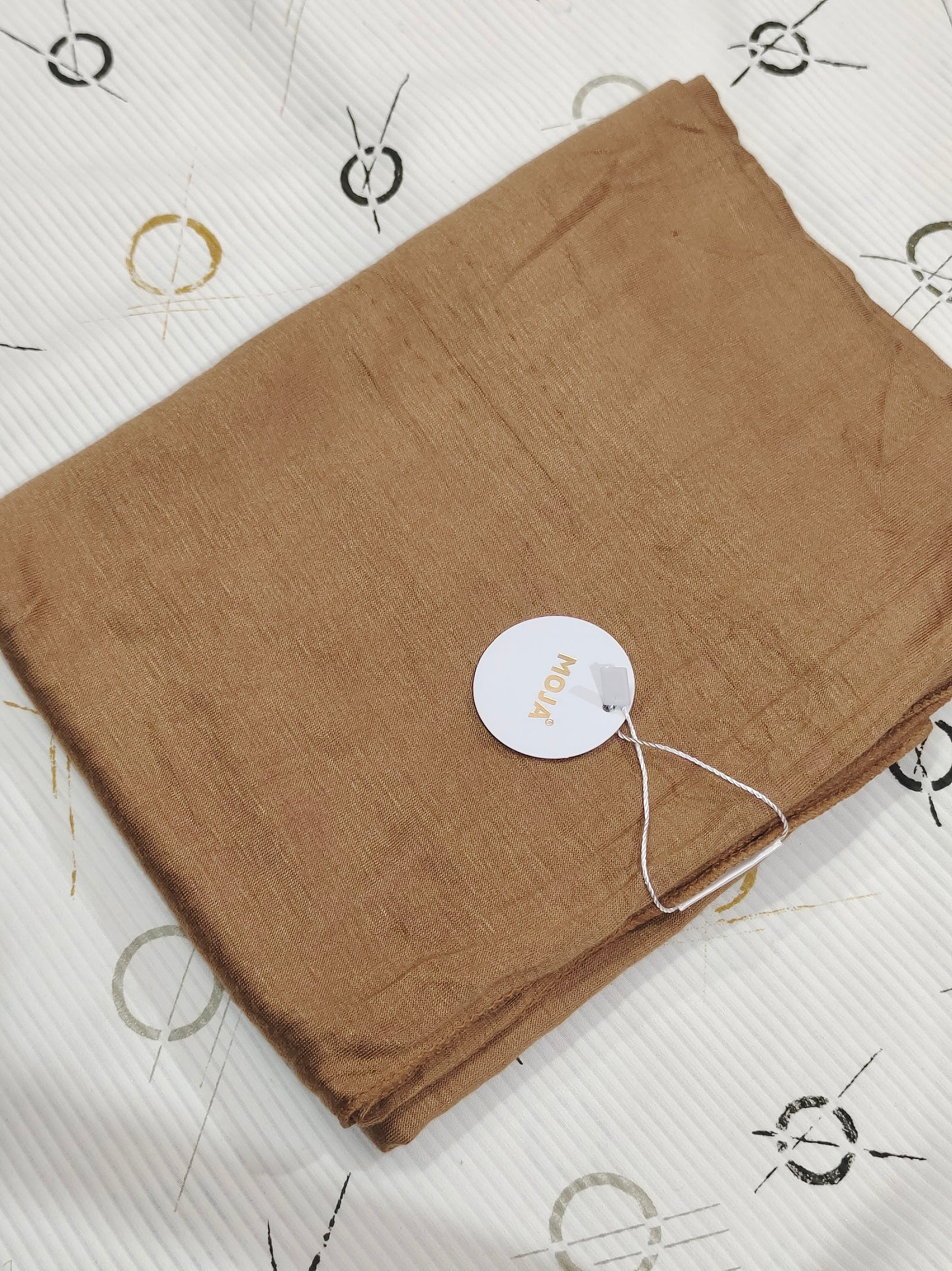 MOJA Turkey Jersey Hijab – Golden Camel | 186 × 75 cm (1.86 m)