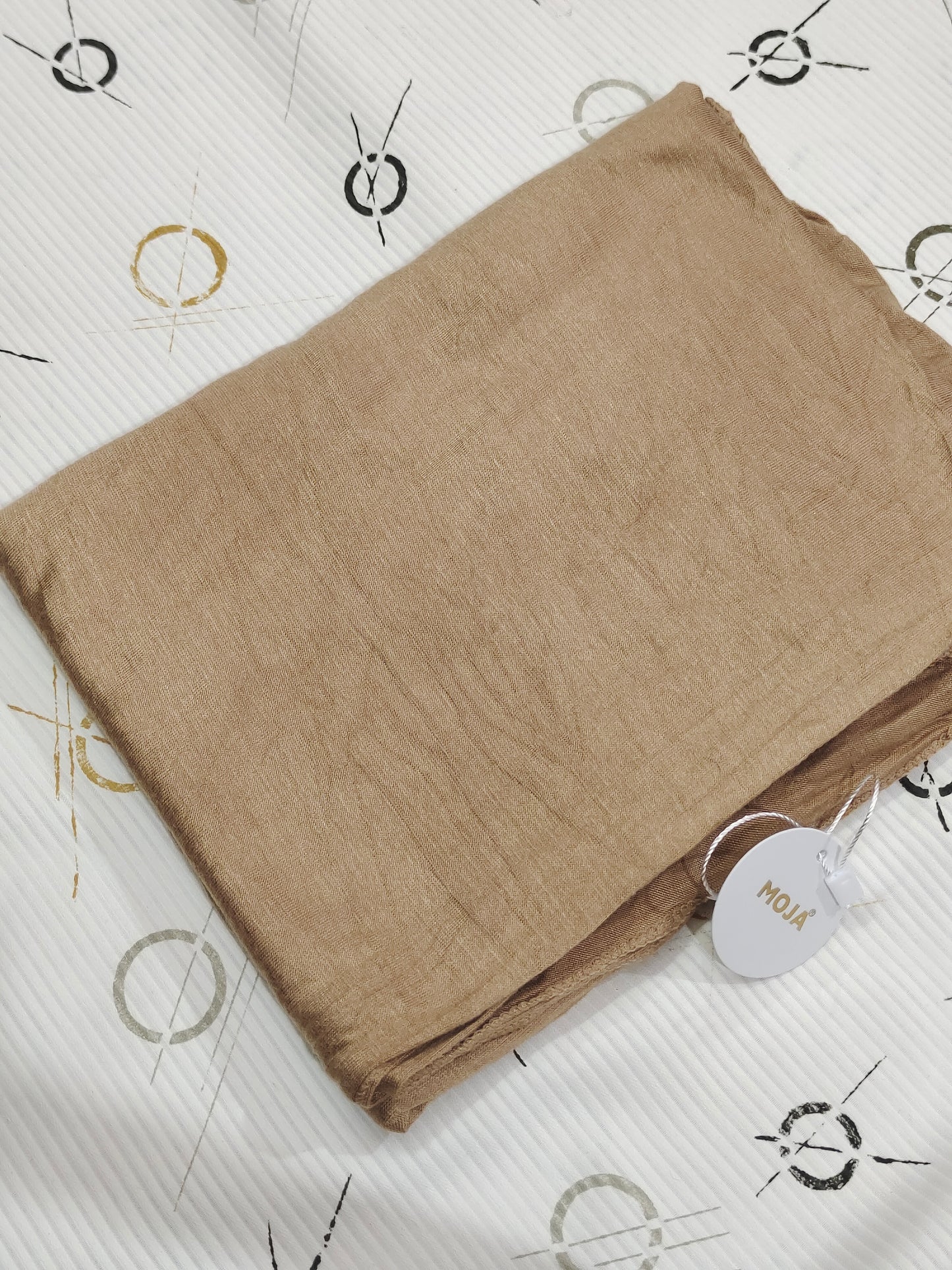 MOJA Turkey Jersey Hijab – Caramel Tan | 186 × 75 cm (1.86 m)