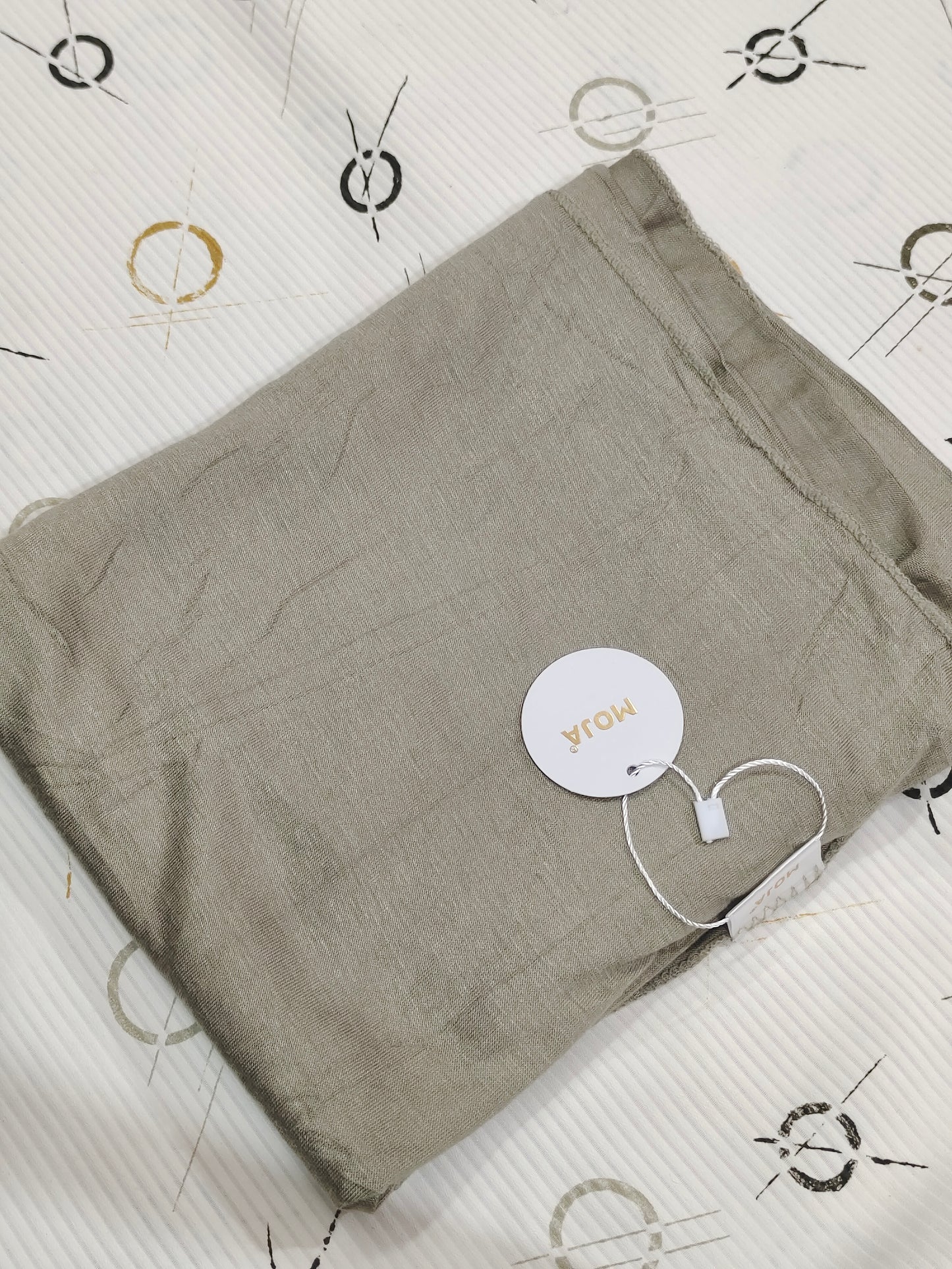 MOJA Turkey Jersey Hijab – Sage Green | 186 × 75 cm (1.86 m)
