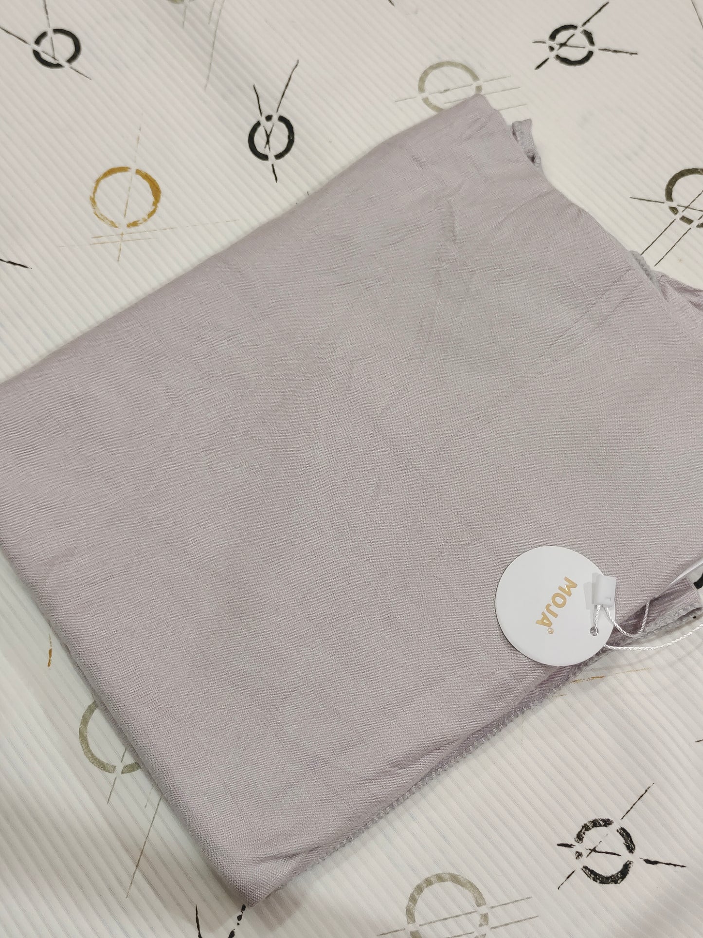 MOJA Turkey Jersey Hijab – Pearl Grey | 186 × 75 cm (1.86 m)