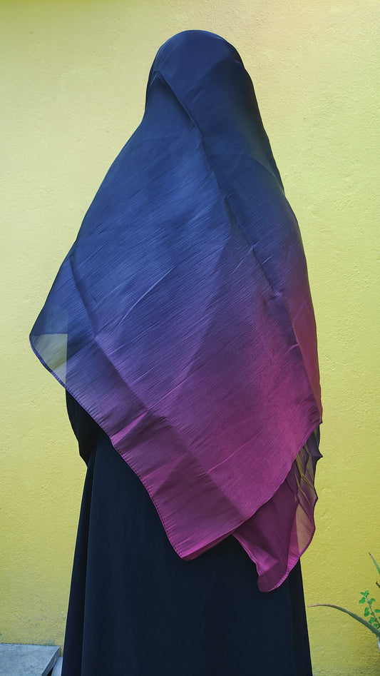 Organza Ombre Hijab – Galaxy | Lightweight, Elegant & Flowy