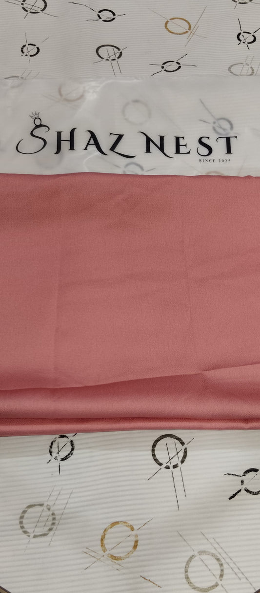 🛍️ Bubble Satin Hijab – Blush Rose | Soft Gloss Elegant Drape (Regular Size)