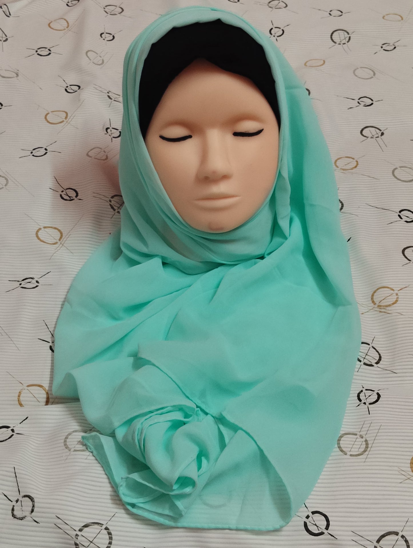 Premium Regular Heavy Chiffon ~ Soft Teal
 | Lightweight