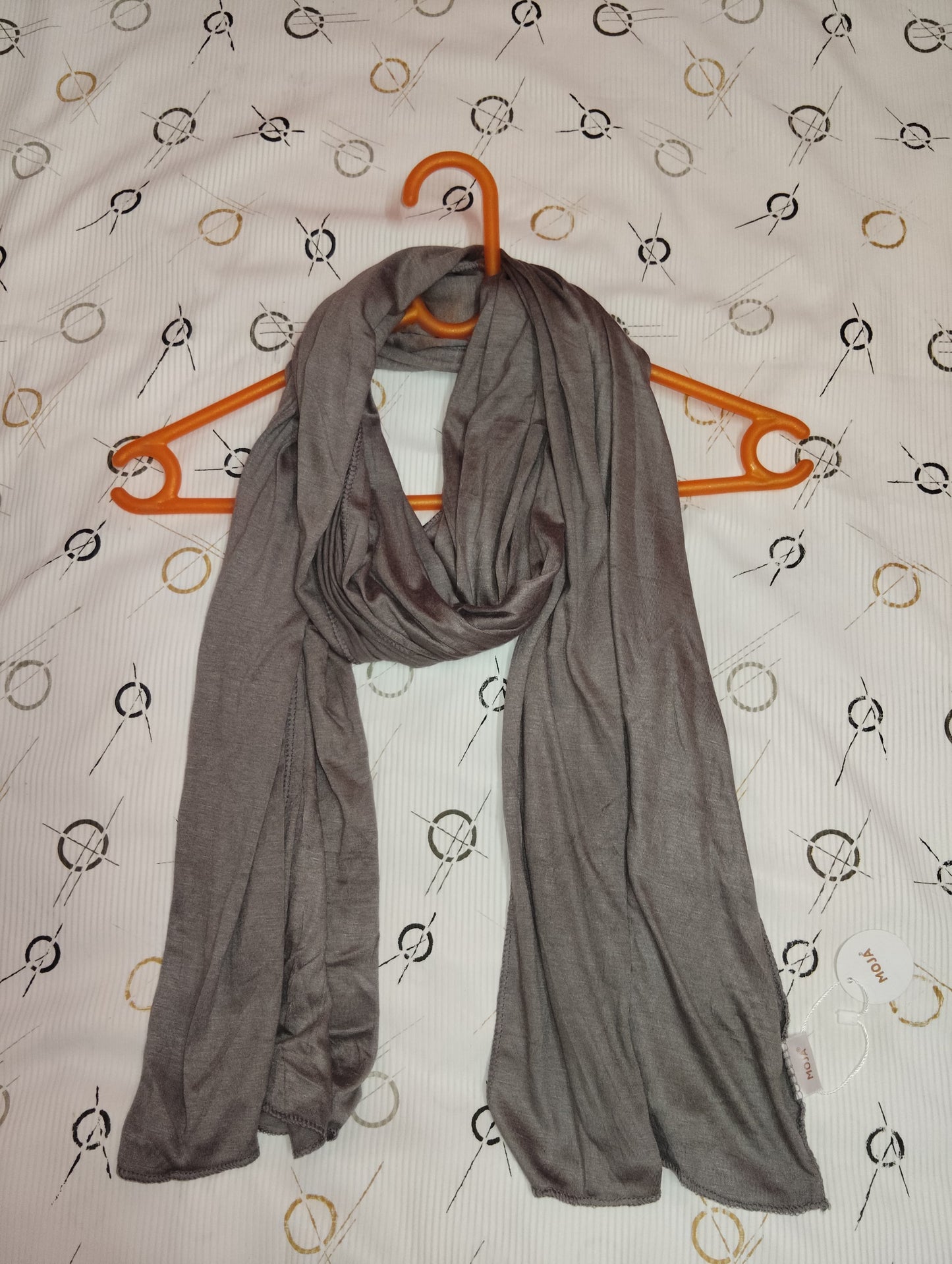 Moja Turkey Jersey Hijab – Smoky Taupe Grey  | Soft Stretch Premium Hijab