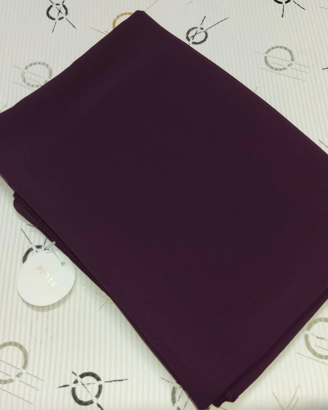 MOJA Malaysian Heavy Chiffon / Georgette Hijab – Ultrawine [2m Big Size]
