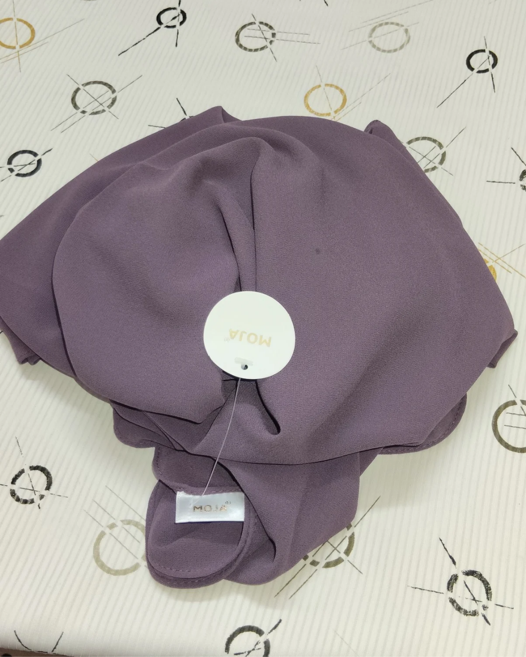 MOJA Malaysian Heavy Chiffon / Georgette Hijab – Dusty Lavender [2m Big Size]