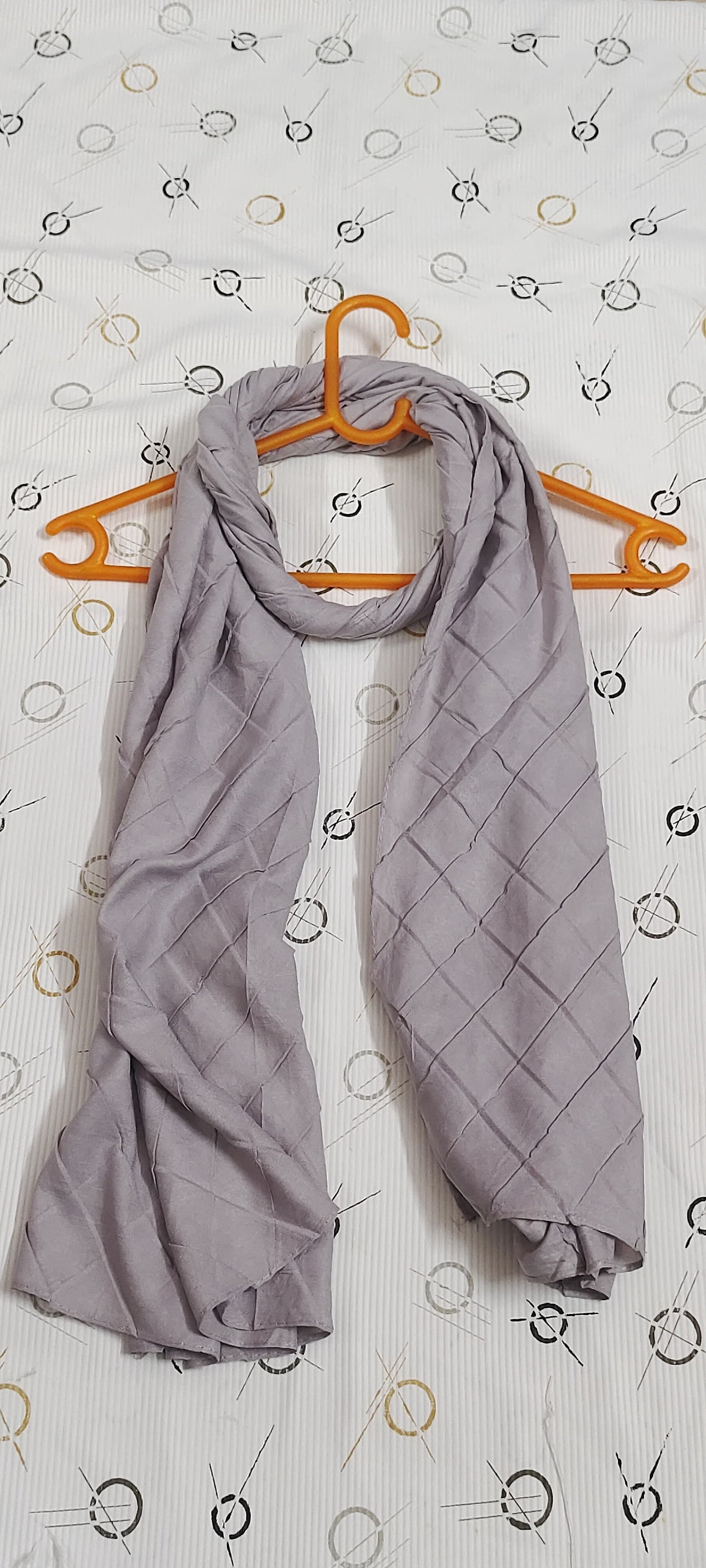 Modal Cotton Crush Hijab – 2 Meter | Ash Grey