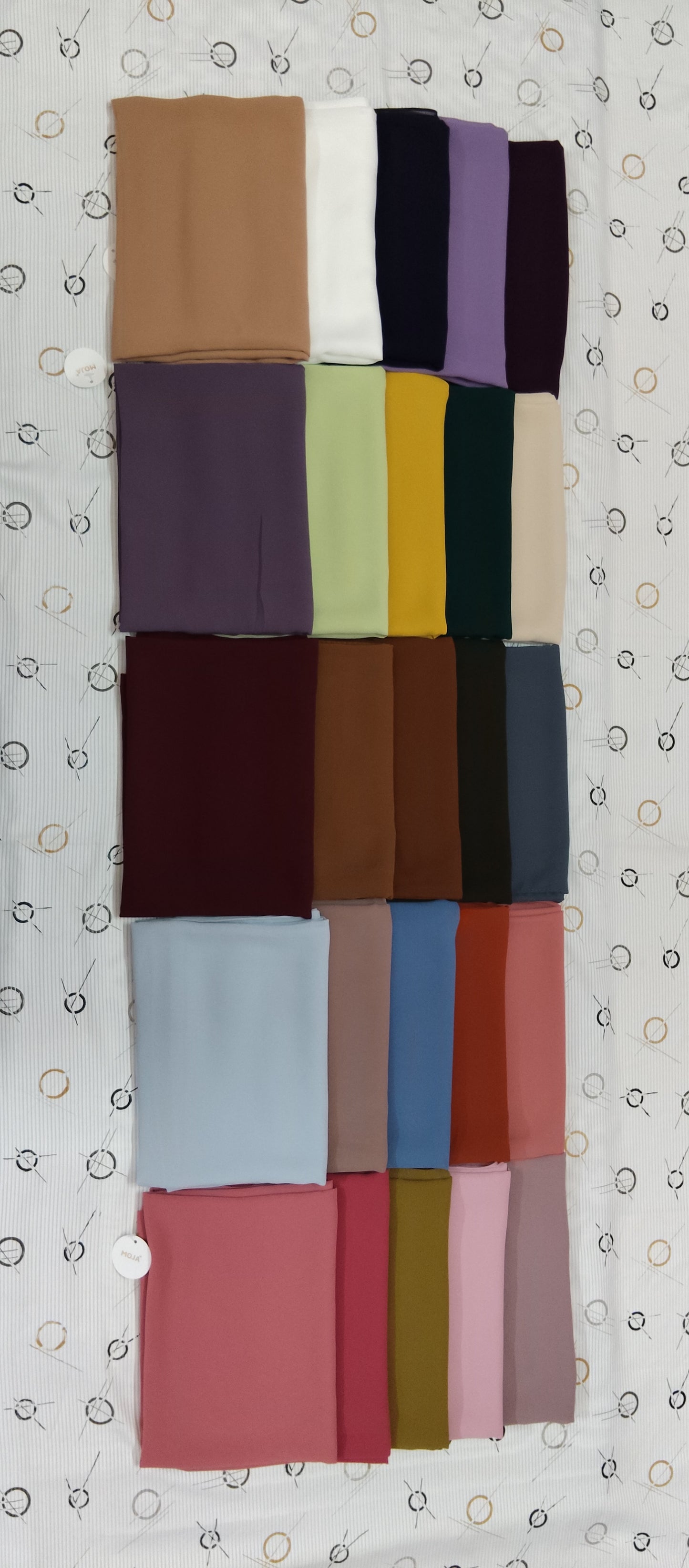 MOJA Malaysian Heavy Chiffon / Georgette Hijab – Burnt Olive [2m Big Size]