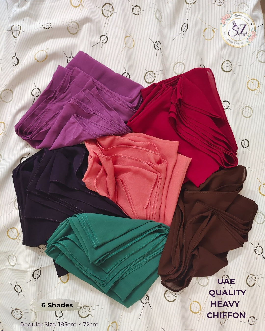 Rose Plum | UAE Quality Heavy Chiffon Hijab