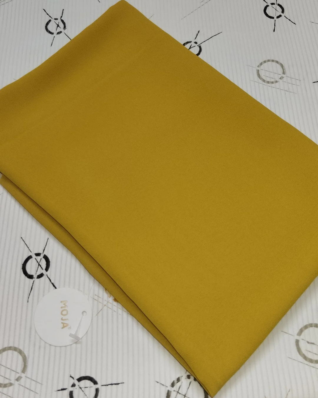 MOJA Malaysian Heavy Chiffon / Georgette Hijab – Butterscotch [2m Big Size]